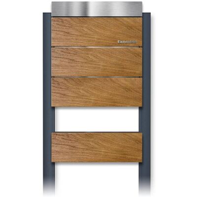 Metzler Standbriefkasten Edelstahl Echtholz Eiche Masiva Metzler Standbriefkasten Edelstahl Echtholz Eiche Masiva