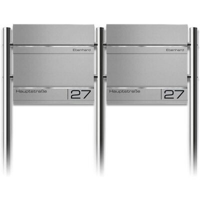 Metzler Edelstahl Standbriefkasten Mehrfamilienhaus Graualuminium RAL 9007 Lasergravur Hermann Metzler Edelstahl Standbriefkasten Mehrfamilienhaus Graualuminium RAL 9007 Lasergravur Hermann