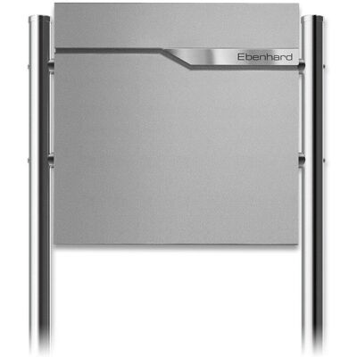 Metzler Standbriefkasten Namensschild austauschbar Pulverbeschichtet in RAL 9007 Graualuminium Ebenhard Metzler Standbriefkasten Namensschild austauschbar Pulverbeschichtet in RAL 9007 Graualuminium Ebenhard