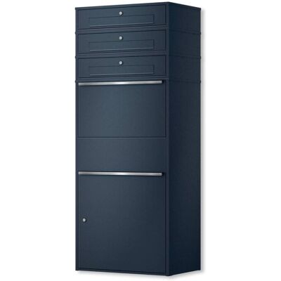 Metzler Paketbox XL mit 3 Briefkästen Paketkasten rostfrei Anthrazit Bispo Max Metzler Paketbox XL mit 3 Briefkästen Paketkasten rostfrei Anthrazit Bispo Max