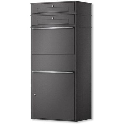 Metzler Paketbox XL mit 2 Briefkästen Paketkasten rostfrei Eisenglimmer Bispo Max Metzler Paketbox XL mit 2 Briefkästen Paketkasten rostfrei Eisenglimmer Bispo Max