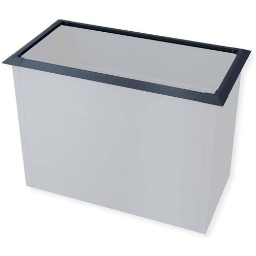 Metzler Schneckenschutz für Hochbeet mit den Maßen 100 x 50 x 77 cm Anthrazitgrau