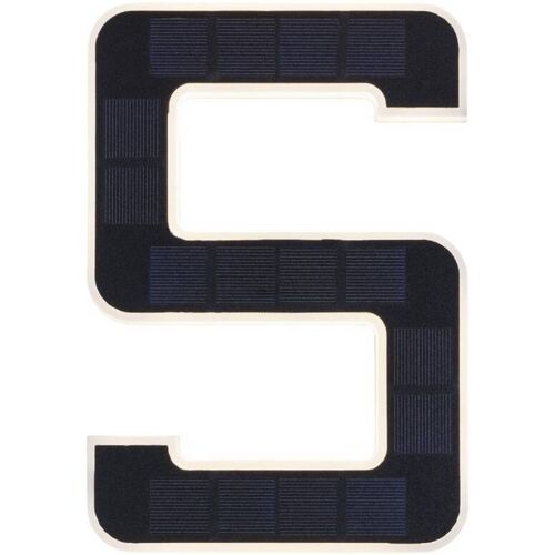 Paulmann LED Solarhausnummer Schwarz integrierter Akku Höhe 23 cm 5