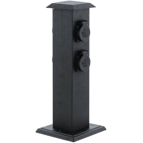 EGLO Leuchten Steckdosensäule Park 4 Schwarz