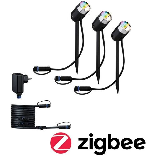 Paulmann Plug & Shine LED Gartenstrahler Smart Home Zigbee Pike Basisset