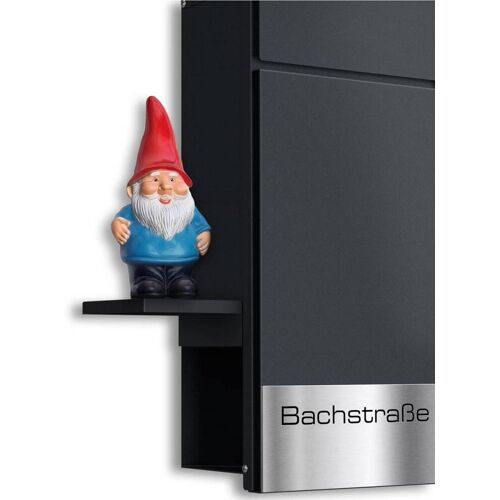 Metzler Regal für Briefkästen RAL 7016 Anthrazit Plate D