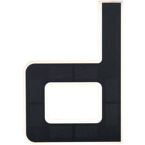 Paulmann LED Solarhausnummer Schwarz integrierter Akku Höhe 23 cm d