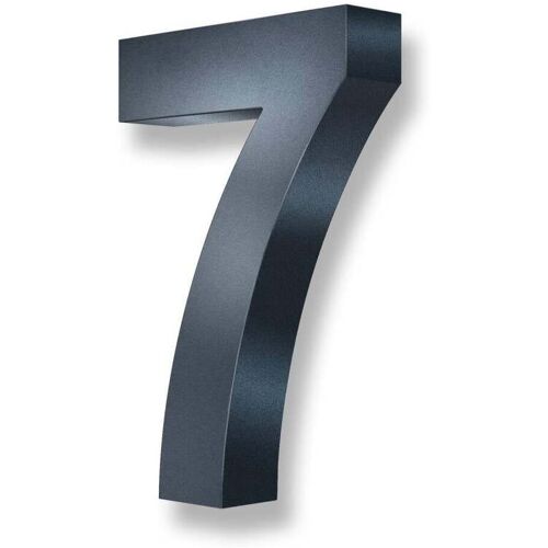 Metzler 3D-Hausnummer Edelstahl Anthrazitgrau Höhe 20 cm 7