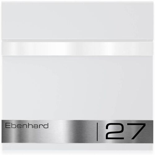 Metzler Ersatz Gravurplatte aus Edelstahl für Briefkasten "Stencil"