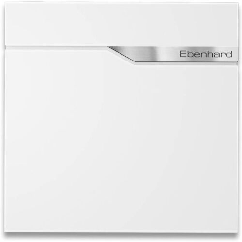 Metzler Briefkasten Weiß austauschbares Namensschild Ebenhard