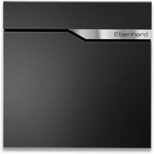 Metzler Briefkasten Schwarz austauschbares Namensschild Ebenhard