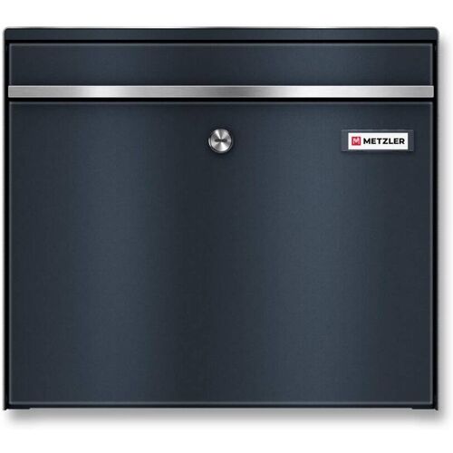 Metzler Briefkasten in Anthrazit BK212 mit austauschbarem Namensschild