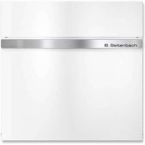 Metzler Briefkasten pulverbeschichtet Lasergravur RAL 9016 Verkehrsweiß Stelio
