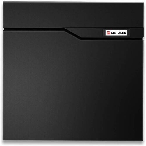 Metzler Briefkasten austauschbares Namensschild Schwarz Siebert 2