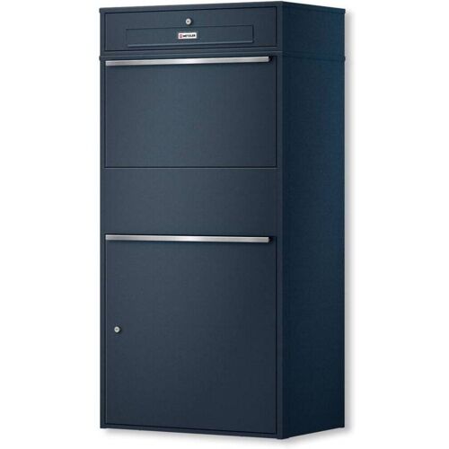 Metzler Paketbox XL mit Briefkasten Mit austauschbarem Namensschild Anthrazit Bispo Max RE