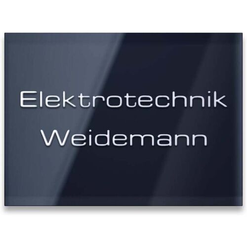 Metzler Namensschild in Anthrazit mit 3D-Tiefengravur