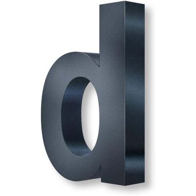 Metzler 3D-Hausnummer Edelstahl Anthrazitgrau Höhe 20 cm d Metzler 3D-Hausnummer Edelstahl Anthrazitgrau Höhe 20 cm d