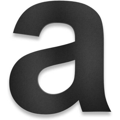 Metzler Hausnummer Stahl Arial Tiefschwarz Höhe 15 cm a Metzler Hausnummer Stahl Arial Tiefschwarz Höhe 15 cm a
