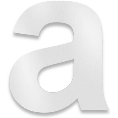 Metzler Hausnummer Stahl Arial Weiß Höhe 15 cm a Metzler Hausnummer Stahl Arial Weiß Höhe 15 cm a