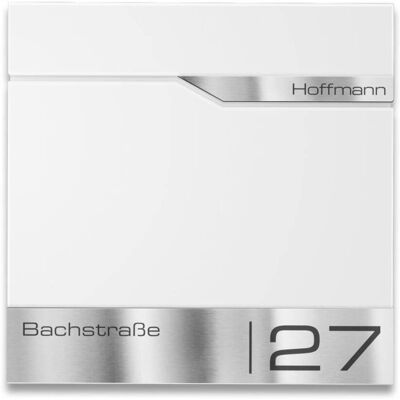 Metzler Briefkasten Verkehrsweiß RAL 9016 hochwertiger Stahl Siebert Metzler Briefkasten Verkehrsweiß RAL 9016 hochwertiger Stahl Siebert