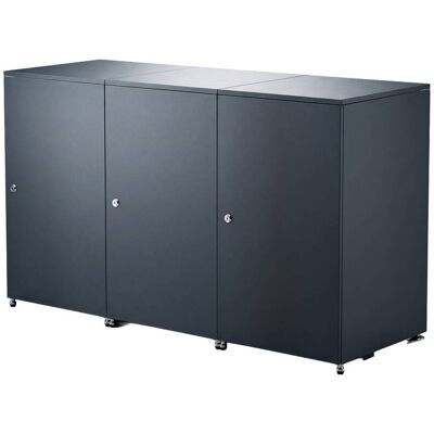 Metzler Mülltonnenbox 3er 240l aus Aluminium rostfrei & massiv Anthrazit RAL 7016 Metzler Mülltonnenbox 3er 240l aus Aluminium rostfrei & massiv Anthrazit RAL 7016