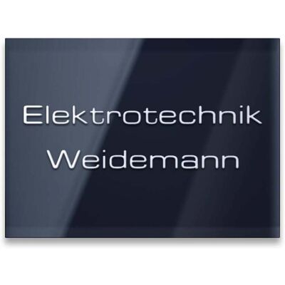 Metzler Namensschild in Anthrazit mit 3D-Tiefengravur Metzler Namensschild in Anthrazit mit 3D-Tiefengravur