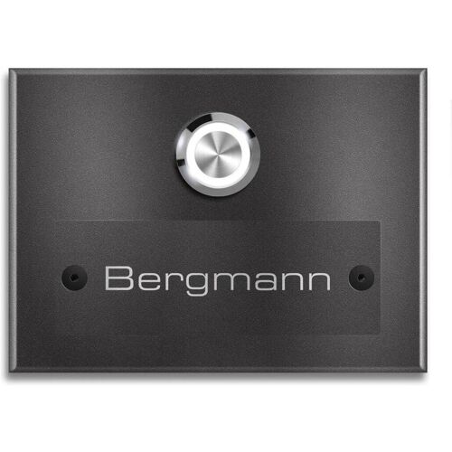 Metzler Klingel Eisenglimmer Aufputz Gravur optional Kasa