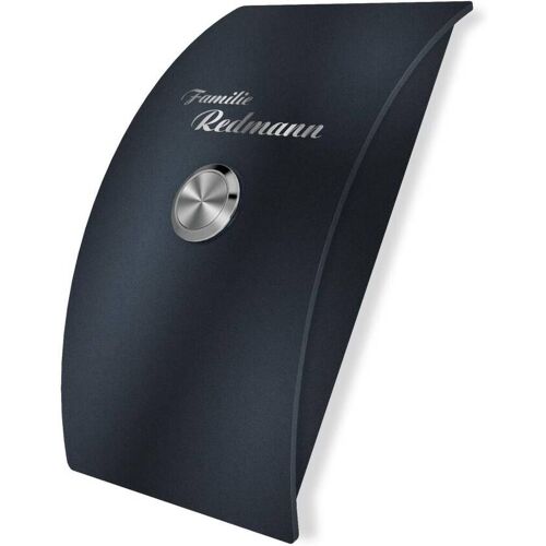 Metzler Funkklingel Einfamilien geschwungen hohe Reichweite Anthrazit RAL 7016 Dora