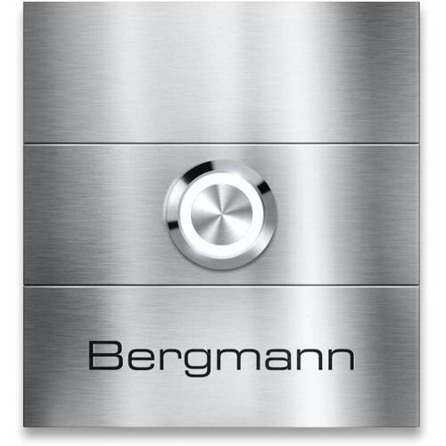 Metzler Türklingel Edelstahl austauschbare Namensschilder Gravur Magneto