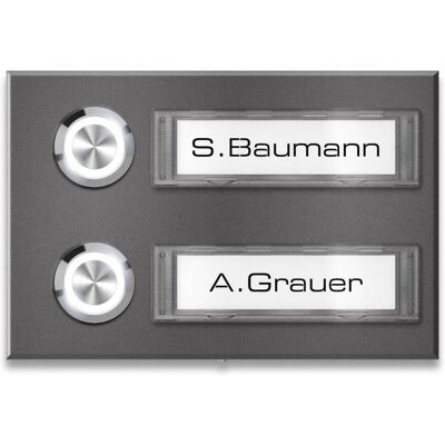 Metzler Türklingel Aufputz Namensschilder DB 703 Eisenglimmer Tovi M2 Metzler Türklingel Aufputz Namensschilder DB 703 Eisenglimmer Tovi M2