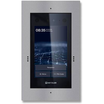 Metzler Türsprechanlage mit Kamera Gesichtserkennung Touch-Display Live-HD-Video Ein- und Mehrfamilien Grau SDM10X Metzler Türsprechanlage mit Kamera Gesichtserkennung Touch-Display Live-HD-Video Ein- und Mehrfamilien Grau SDM10X