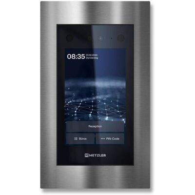 Metzler Türsprechanlage mit Kamera Gesichtserkennung Touch-Display Live-HD-Video Ein- und Mehrfamilien Edelstahl SDM10X Metzler Türsprechanlage mit Kamera Gesichtserkennung Touch-Display Live-HD-Video Ein- und Mehrfamilien Edelstahl SDM10X