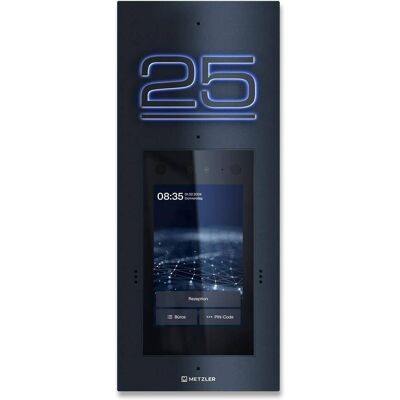 Metzler Türsprechanlage mit Kamera Gesichtserkennung Touch-Display Hausnummer beleuchtet Live-HD-Video Ein- und Mehrfamilien Anthrazit SDM10H Metzler Türsprechanlage mit Kamera Gesichtserkennung Touch-Display Hausnummer beleuchtet Live-HD-Video Ein- und Mehrfamilien Anthrazit SDM10H