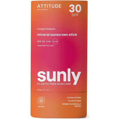 Attitude SUNLY Sonnenschutz-Stick SPF30 - Orangenblüte Attitude SUNLY Sonnenschutz-Stick SPF30 - Orangenblüte