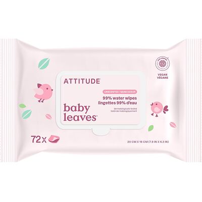 Attitude baby leaves 99% Feuchttücher - Parfümfrei Attitude baby leaves 99% Feuchttücher - Parfümfrei