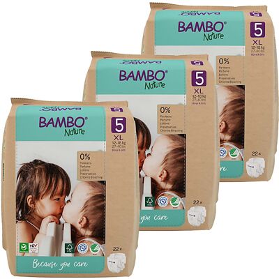 Bambo Nature Windel Größe 5 Sparpackung (66 Windeln) Bambo Nature Windel Größe 5 Sparpackung (66 Windeln)