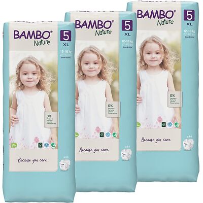 Bambo Nature Windeln Größe 5 Vorteilspackung (132 Stück) Bambo Nature Windeln Größe 5 Vorteilspackung (132 Stück)