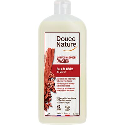 Douce Nature Marokkanisches Zedernholz Flucht Shampoo 1 L - Shampoo und Duschgel Douce Nature Marokkanisches Zedernholz Flucht Shampoo 1 L - Shampoo und Duschgel