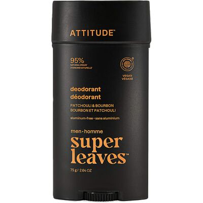 Attitude Super Leaves Deodorant für Männer - Patchouli & Bourbon Attitude Super Leaves Deodorant für Männer - Patchouli & Bourbon