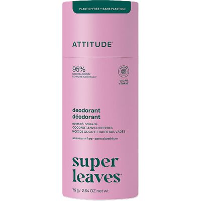Attitude Super Leaves Deodorant - Kokos & Wildbeeren Attitude Super Leaves Deodorant - Kokos & Wildbeeren
