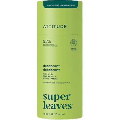 Attitude Super Leaves Deodorant - Birne & Amber Attitude Super Leaves Deodorant - Birne & Amber