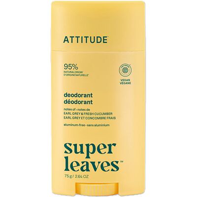 Attitude Super Leaves Deodorant Twist & Glide - Earl grey & Gurke Attitude Super Leaves Deodorant Twist & Glide - Earl grey & Gurke