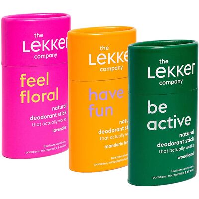The Lekker Company Deodorant Stick Set The Lekker Company Deodorant Stick Set