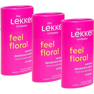 The Lekker Company Deodorant Stick Lavendel Set The Lekker Company Deodorant Stick Lavendel Set