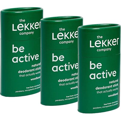 The Lekker Company Deodorant Stick Woodland Set The Lekker Company Deodorant Stick Woodland Set