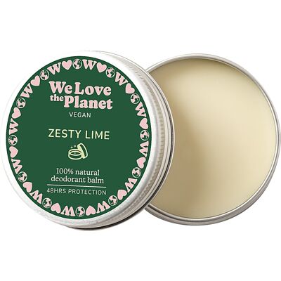 We Love The Planet Vegan Deodorant Balsam Zesty Lime 35g We Love The Planet Vegan Deodorant Balsam Zesty Lime 35g