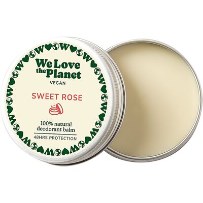 We Love The Planet Vegan Deodorant Balsam Sweet Rose 35g We Love The Planet Vegan Deodorant Balsam Sweet Rose 35g