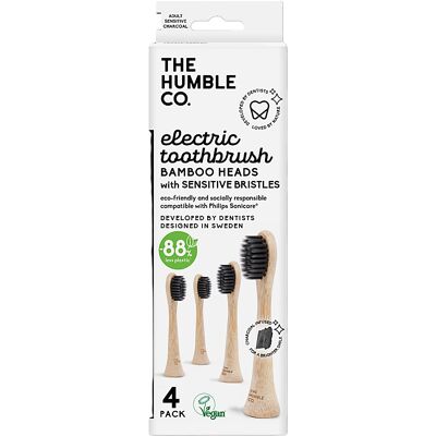 The Humble Co. Bambus-Aufsteckbürsten Philips Sonicare Aktivkohle -... The Humble Co. Bambus-Aufsteckbürsten Philips Sonicare Aktivkohle -...