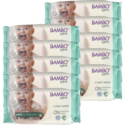 Bambo Nature Wipes Vorteilspackung (500 Tücher) Bambo Nature Wipes Vorteilspackung (500 Tücher)