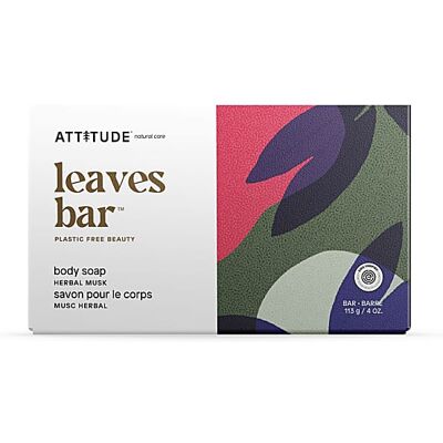 Attitude Leaves Bar Body Soap Herbal Musk - Seifenstück Attitude Leaves Bar Body Soap Herbal Musk - Seifenstück